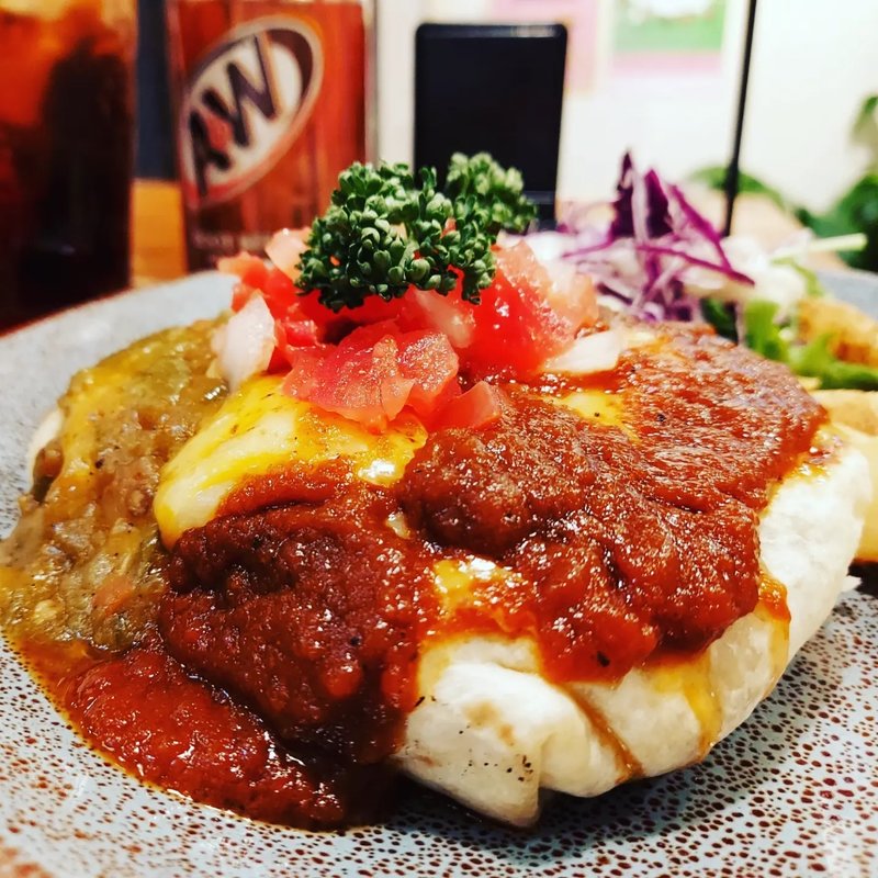 ニューメキシコトルティーヤバーガー～レッドオアグリーン～(HELLO NEW DAY Hamburger)