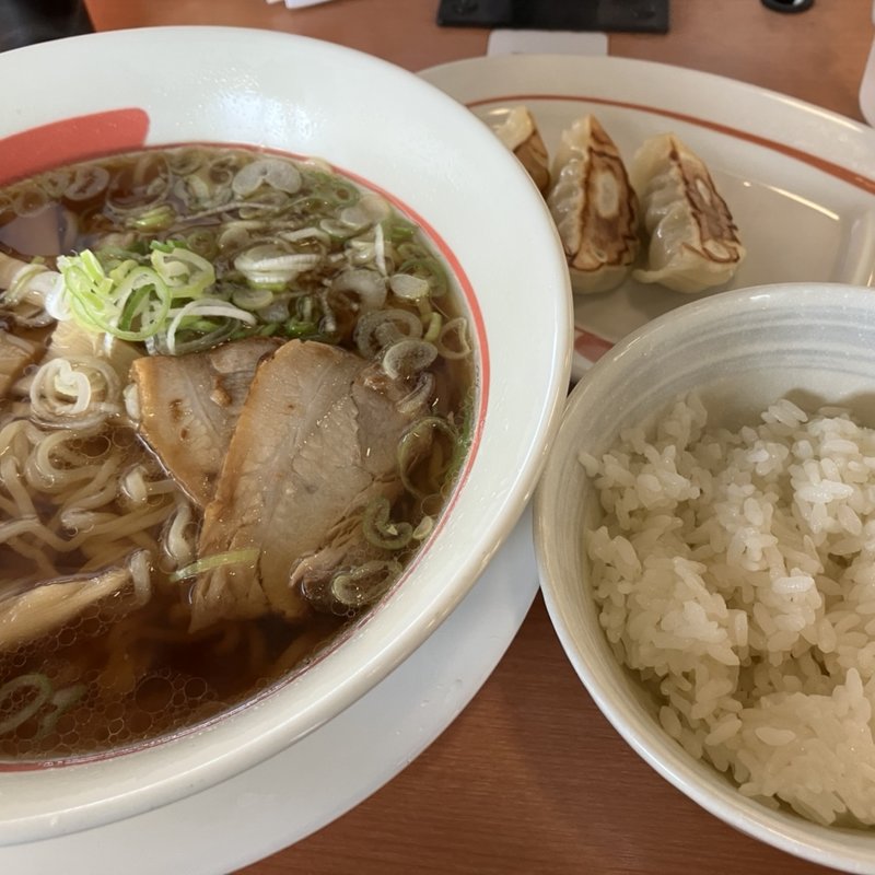 中華そばクラシック+さんこ餃子セット(幸楽苑 日立多賀店 )