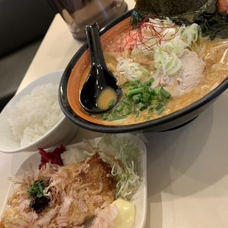 海老味噌 ザンギ1個定食(麺や虎鉄 大麻店)