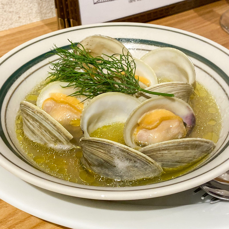 船橋産ホンビノス貝ビール蒸し(船橋ビール醸造所Funabashi)