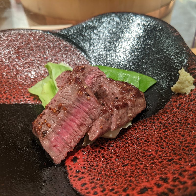 青森県産黒毛和牛ももステーキ(波やし)