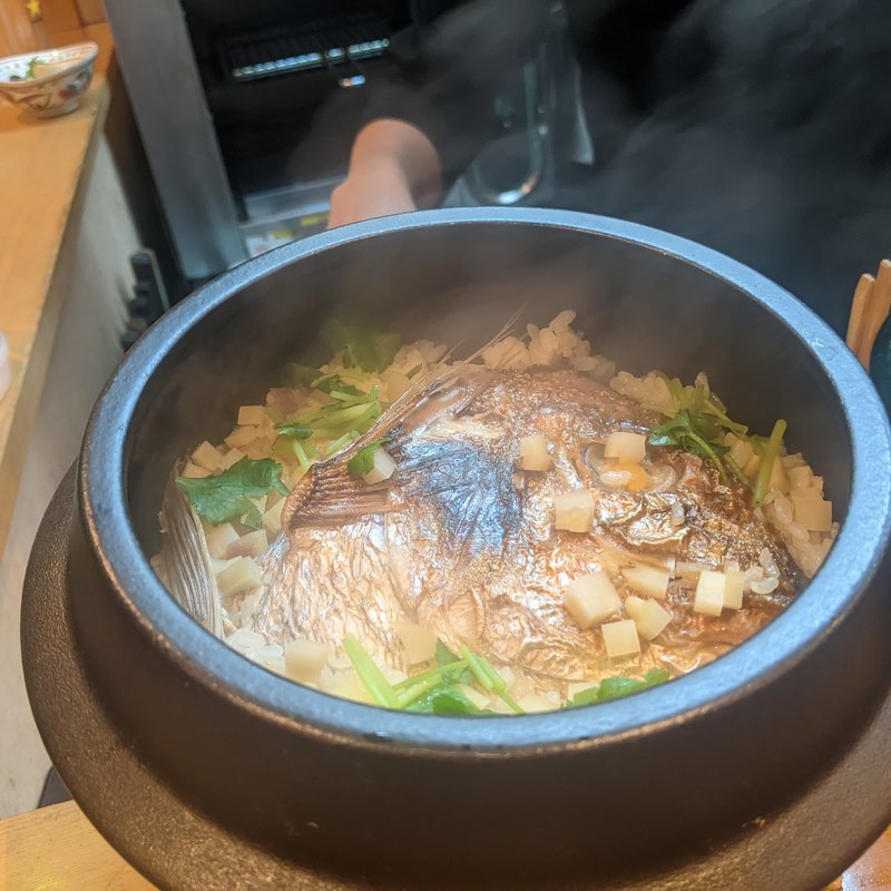 鯛と生姜ご飯(割烹　船生 )