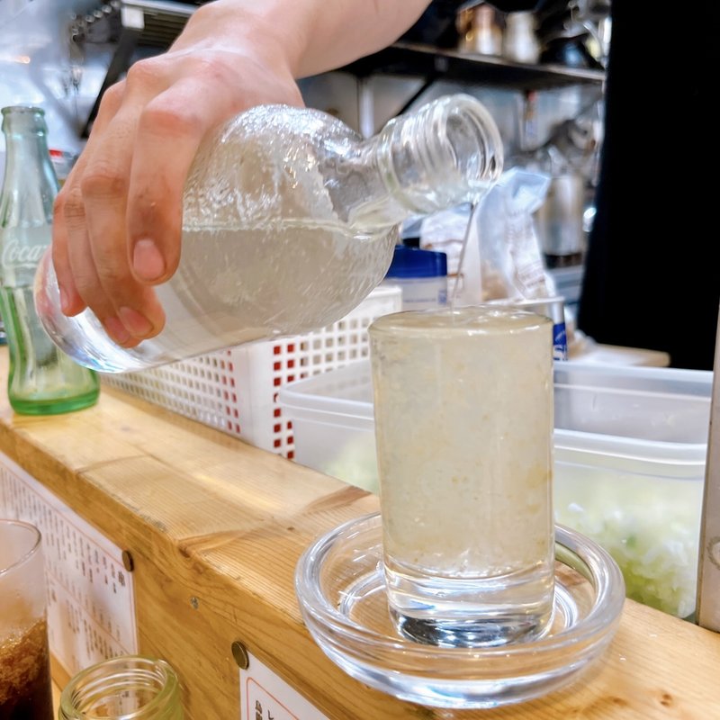 生割り(生姜)(もつ焼き でん 戸越銀座店)