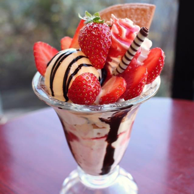 いちごのparfait(カフェドラパン)