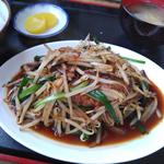 ニラレバ定食
