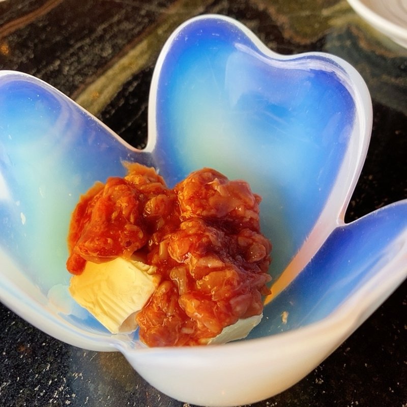 鯛の塩辛クリームチーズ(ドライブイン 灘 )