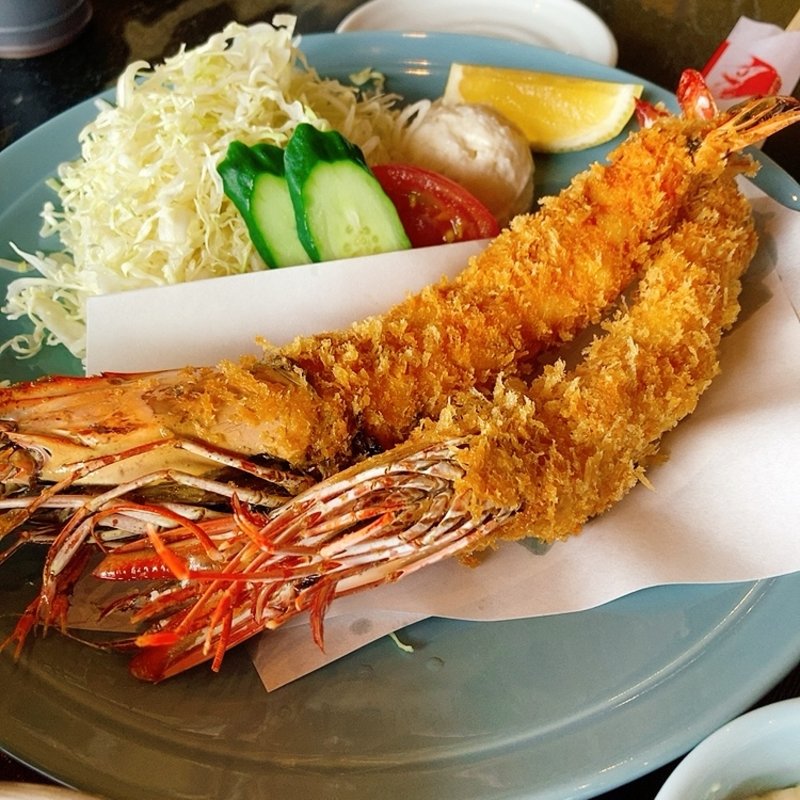 大海老フライ定食(ドライブイン 灘 )