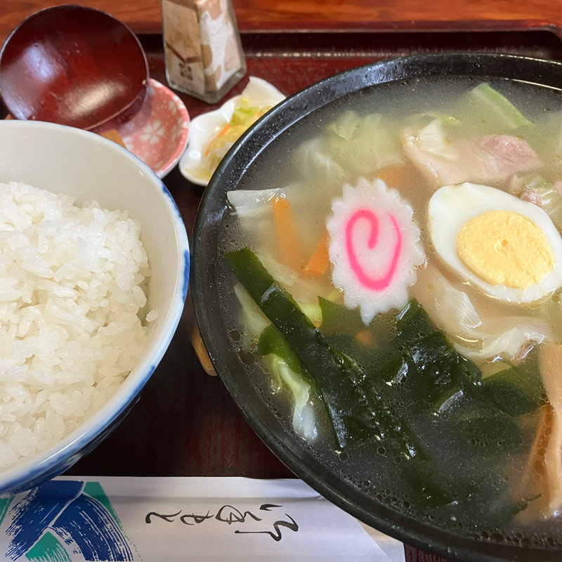 五目ラーメン+ライス(渋谷食堂 )