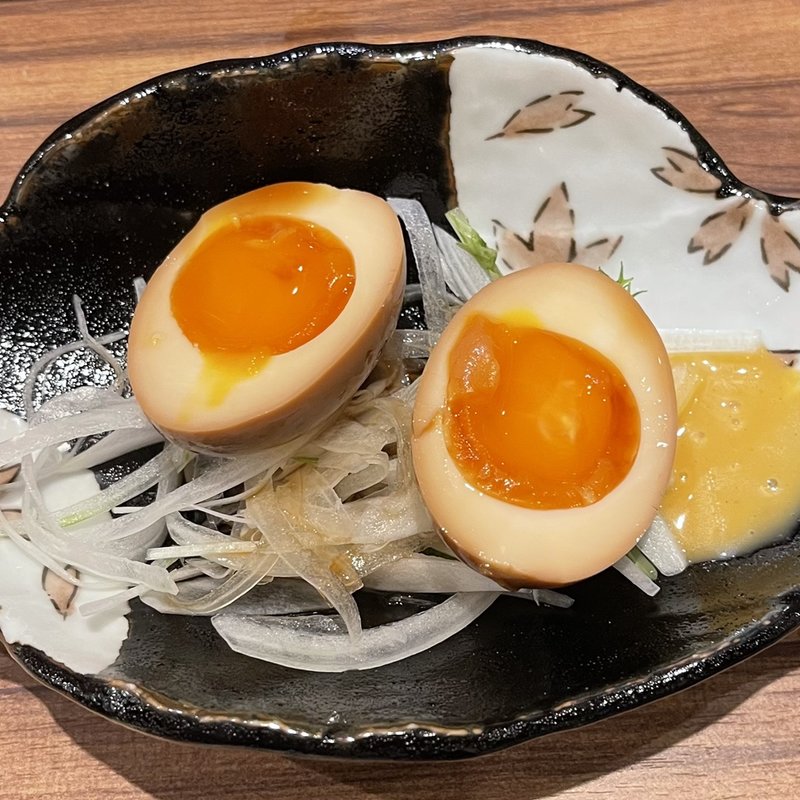 煮卵アンチョビマヨ(はち福)