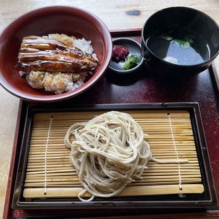鰻丼&せいろ蕎麦（半盛）セット(石臼粗挽き 手打そば 大庵)