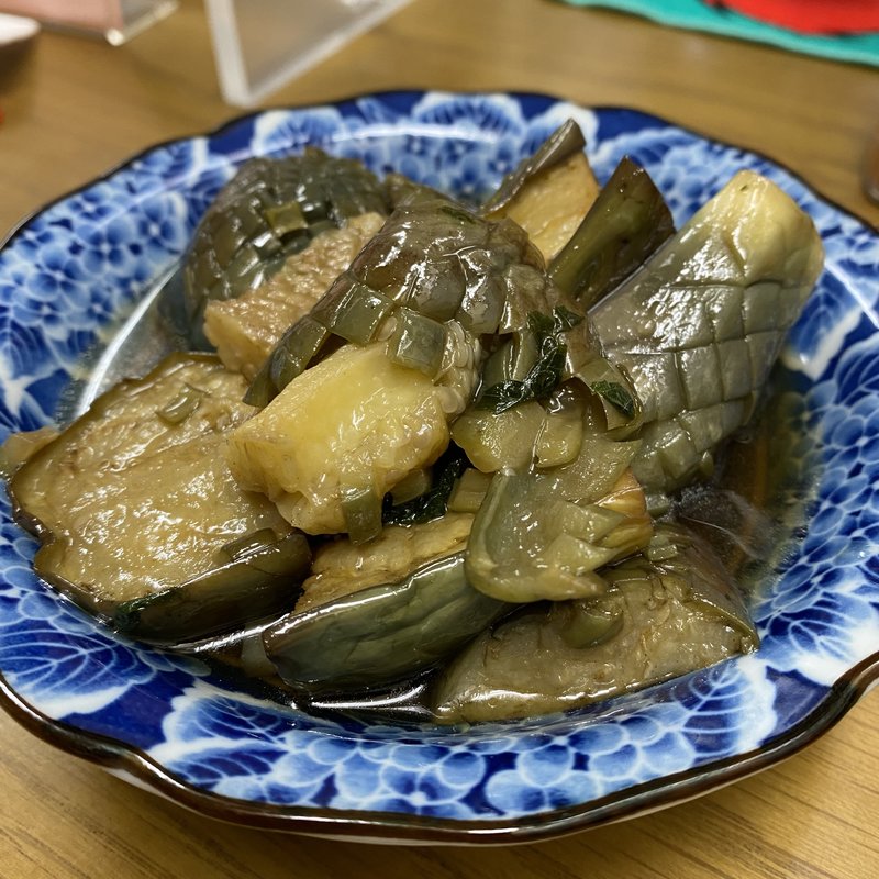 茄子の煮浸し(太陽ホエール 野毛本店)