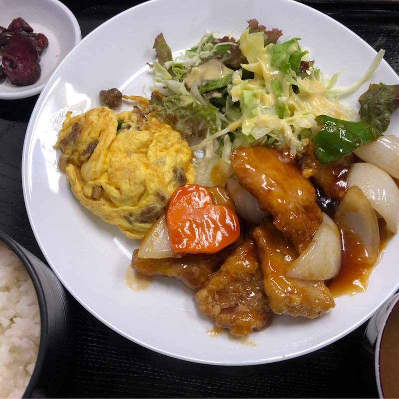 酢豚定食(天遊 )