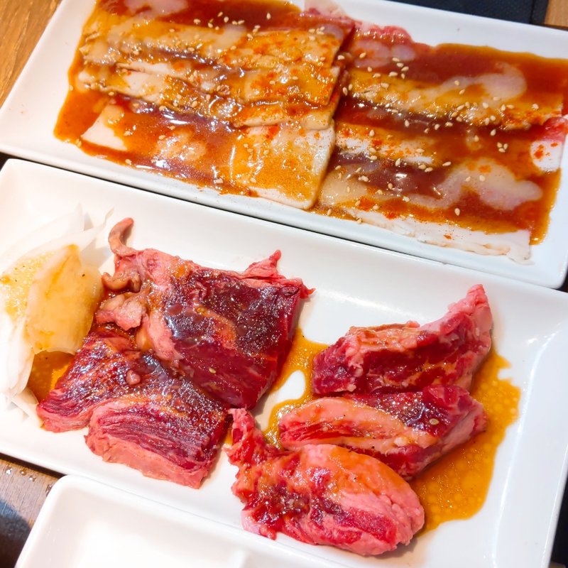 カルビハラミ&スタミナカルビセット(焼肉ライク 神保町店)