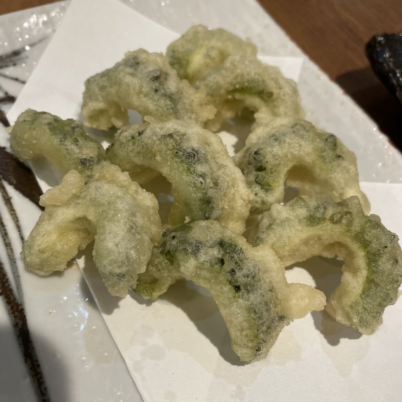 ゴーヤ天ぷら(酒席まつした)