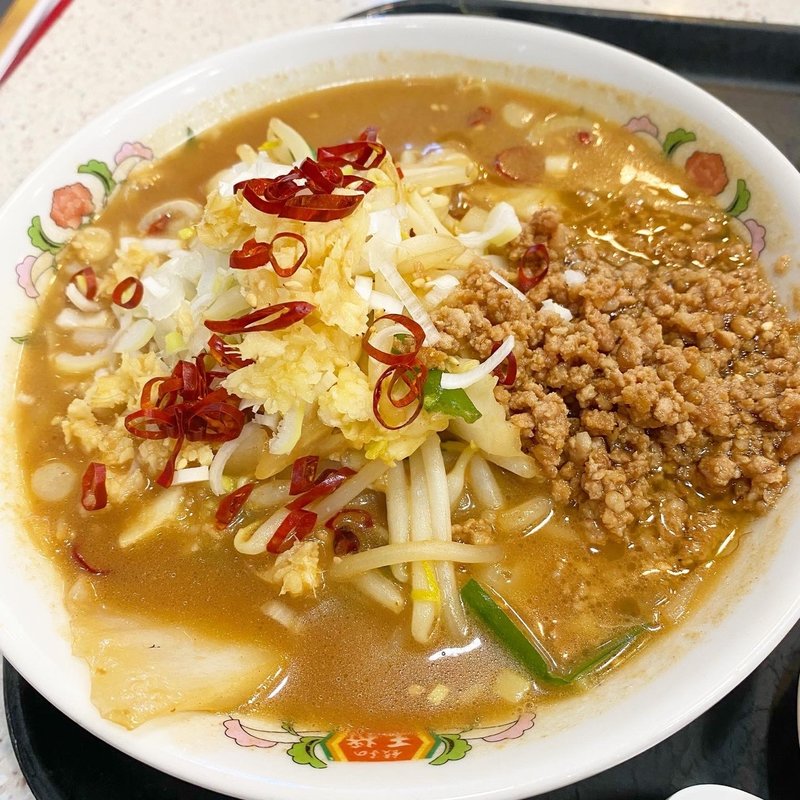 辣菜麺(餃子の王将 下総中山駅前店)