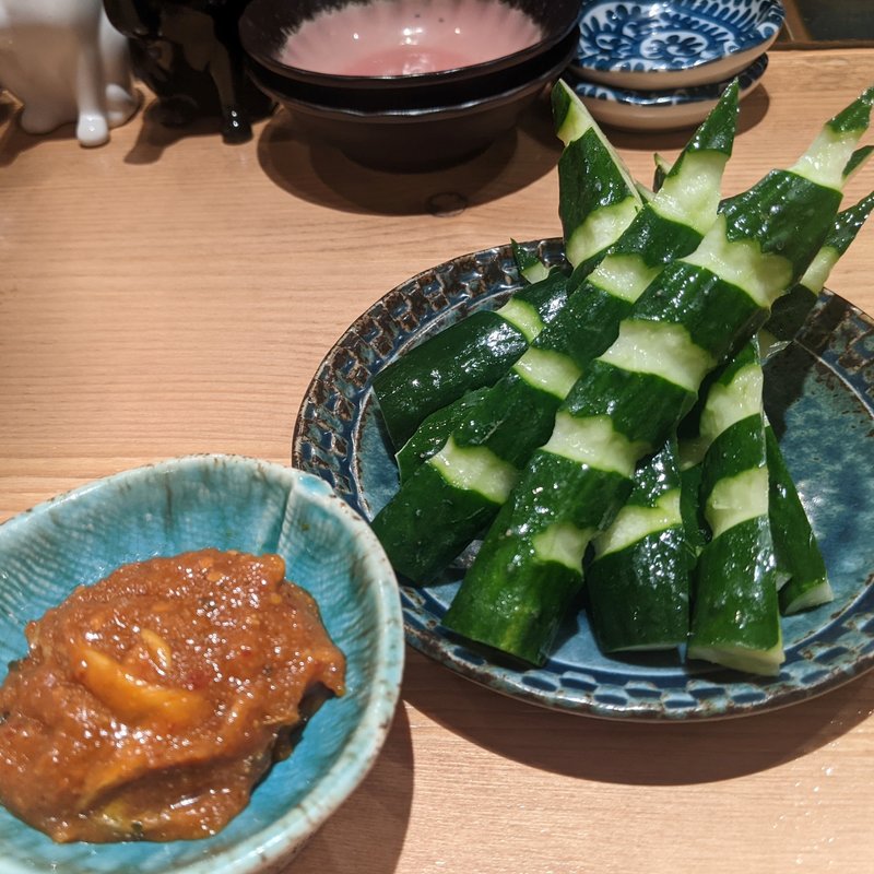 ネギ味噌きゅうり(酒場つむぎ堂 新宿店)