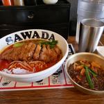 パイコー坦々麺　麻婆丼セット(シビカラ担々麺飯塚)