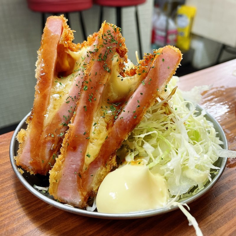 ハムカツinチーズ(スタンド富士)