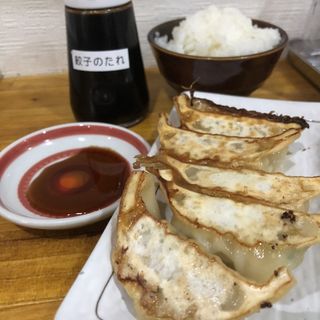 地鶏しお＋餃子セット(丸山製麺所 藤井寺駅前店)
