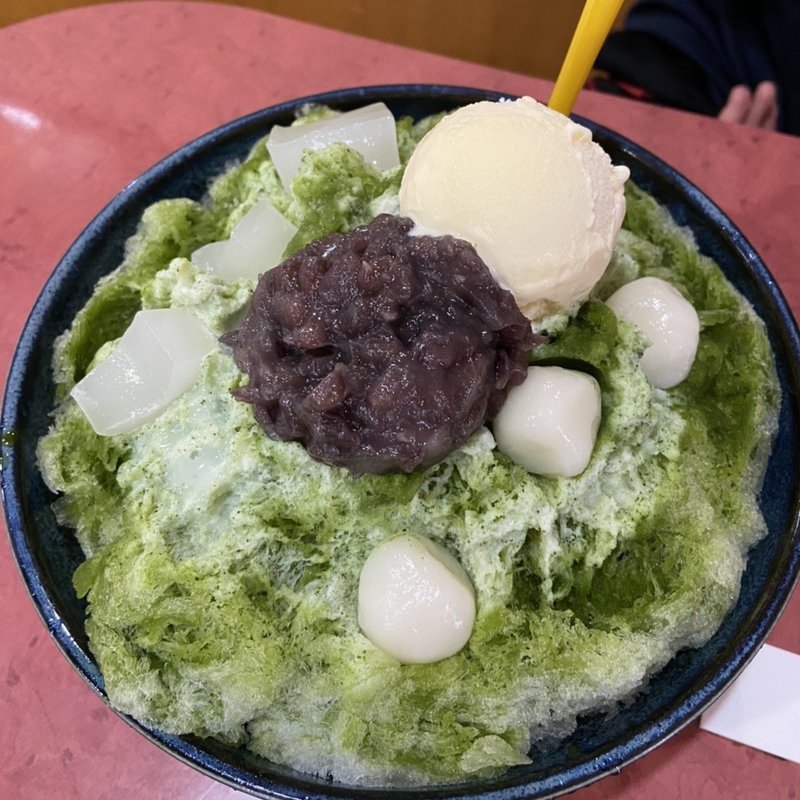 ジャンボ抹茶氷全トッピング(若不老園)