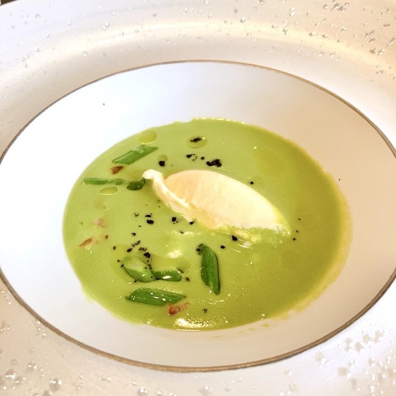 アスパラガスの冷製ポタージュ（コースランチ）(ラルエット)