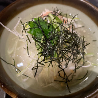 鶏スープ茶漬け(佐賀県三瀬村 ふもと赤鶏 田町店)