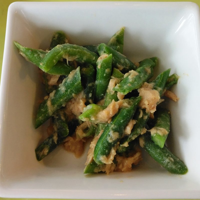 ツナとインゲン豆の胡麻和え(さくらキッチン )