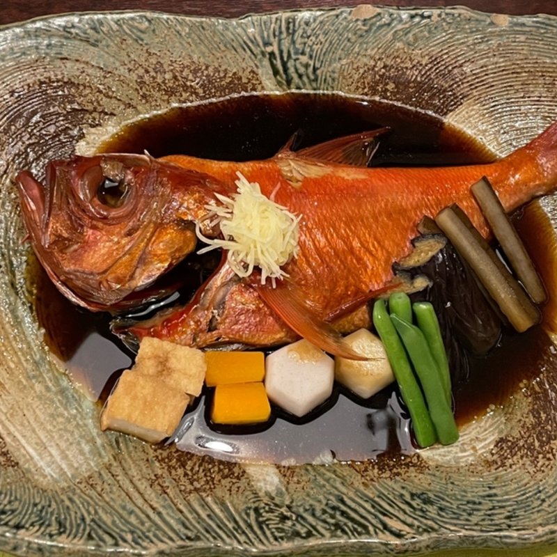 金目鯛煮付け(稲取温泉銀水荘)