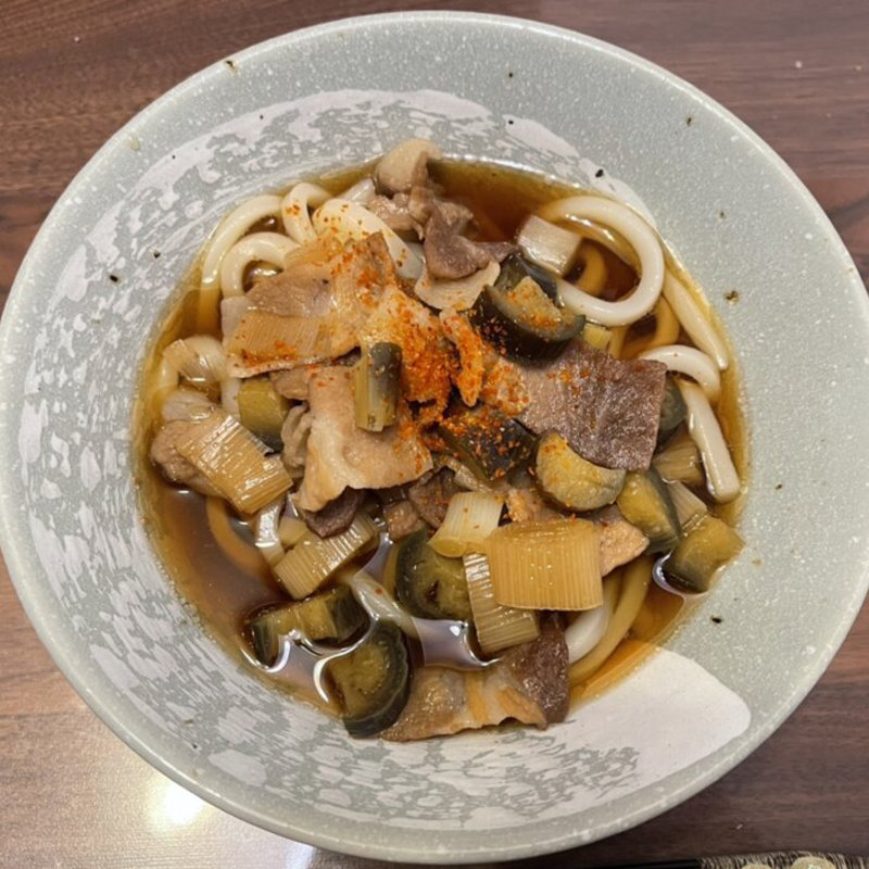 豚肉と茄子のうどん(ienomi)