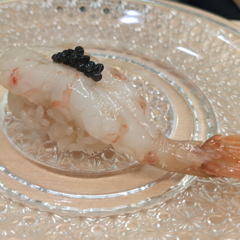 ボタン海老(鮨 たつ也 よしかわ)