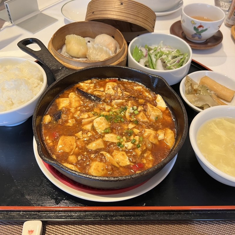 麻婆豆腐セット(赤坂維新號銀座新館)