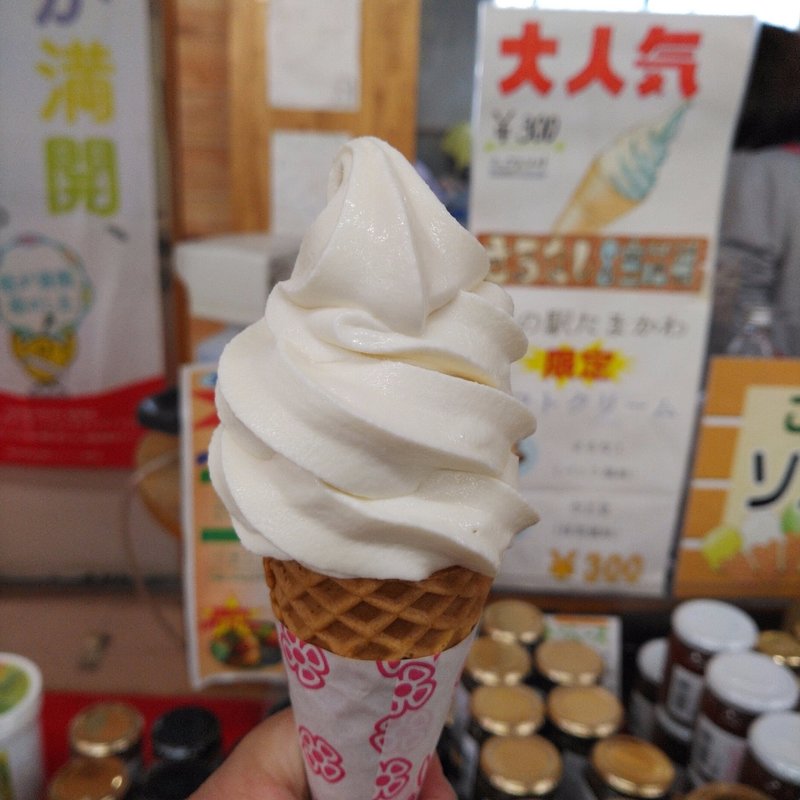 さるなしソフトクリーム(道の駅たまかわ)