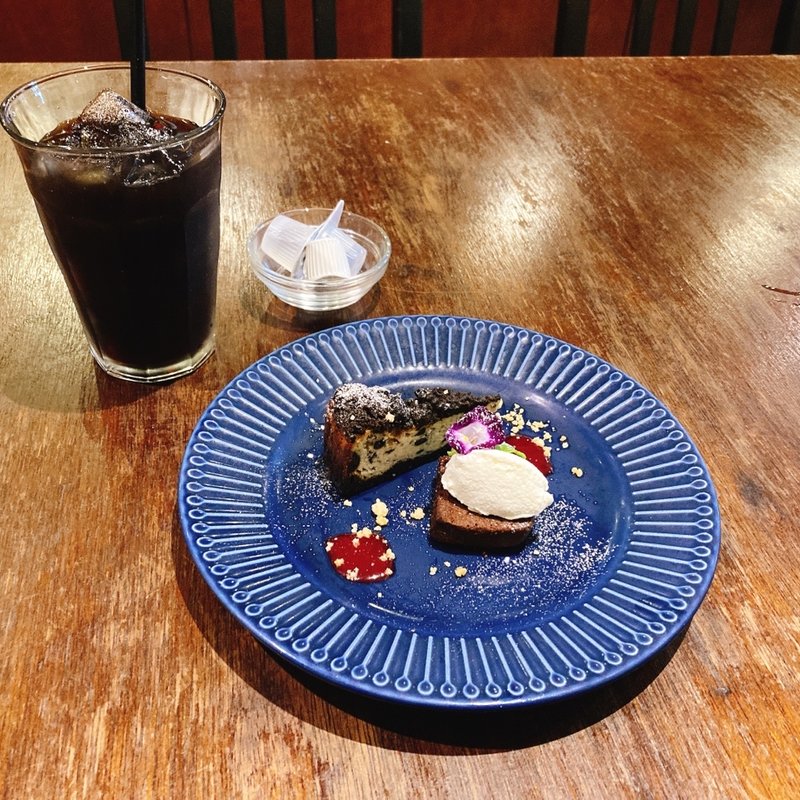 ドルチェセット、アイスコーヒー(PIZZA365)