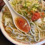 明太子チャンポン(限定)(博多とんこつ 豚の足跡)
