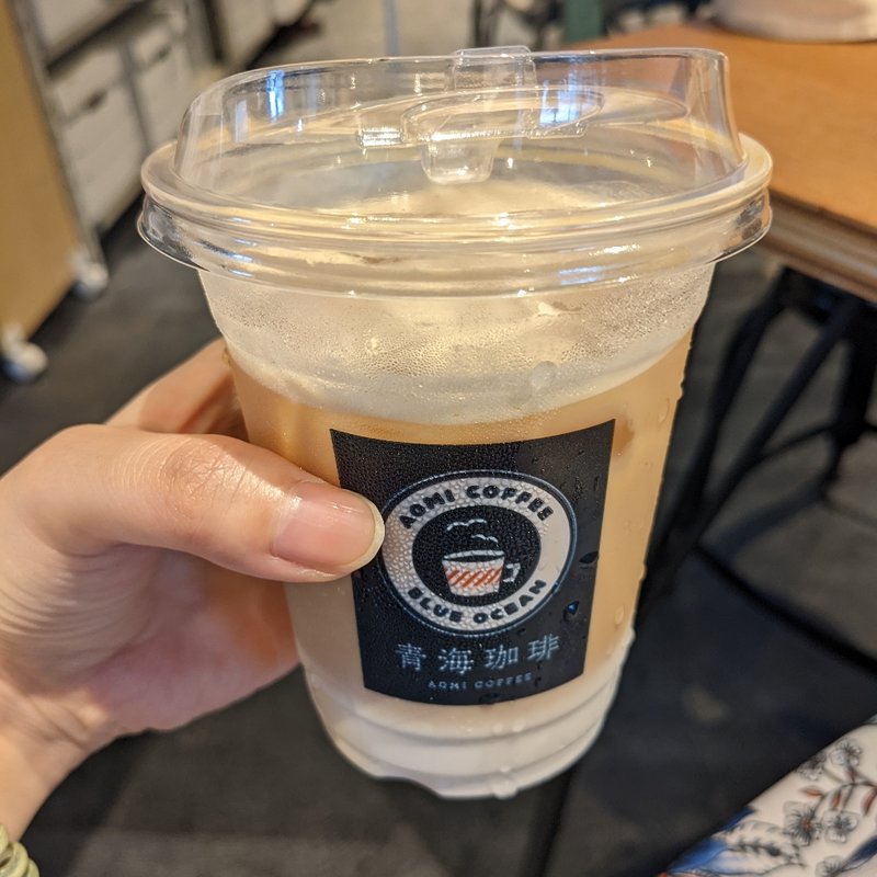 カフェラテ(青海珈琲 神保町店)