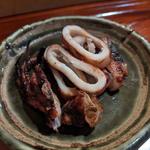 浜辺のイカ焼き