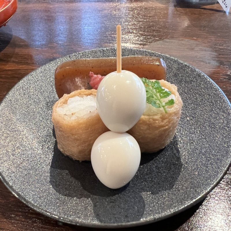 子ぎつね膳  (KON こんにゃく寿司とかき氷)