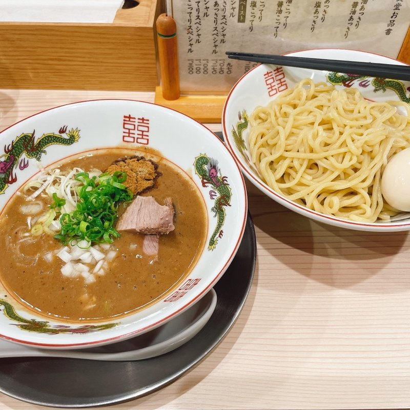 濃厚豚骨魚介つけ麺(ラーメン専科 竹末食堂)