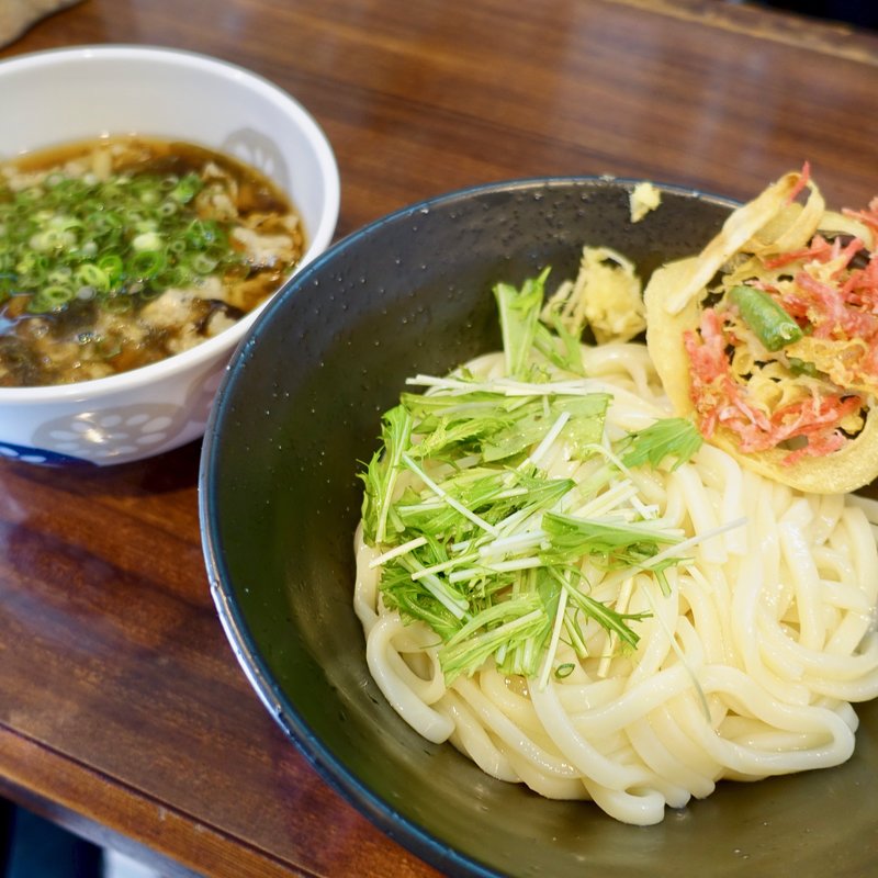牛肉つけ麺 うどん(老松うどん)
