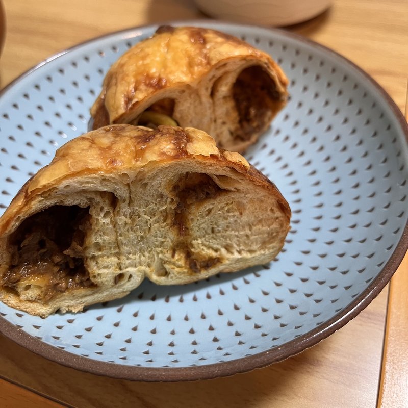 ふか　スパイシーカレー&そら豆(テコナベーグルワークス)