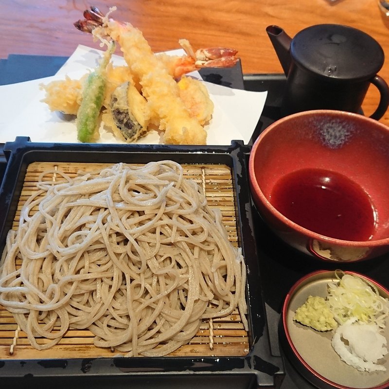 大海老天せいろ 【冷たい手打ちお蕎麦】(蕎麦 蘇枋 SOBA SUOH)