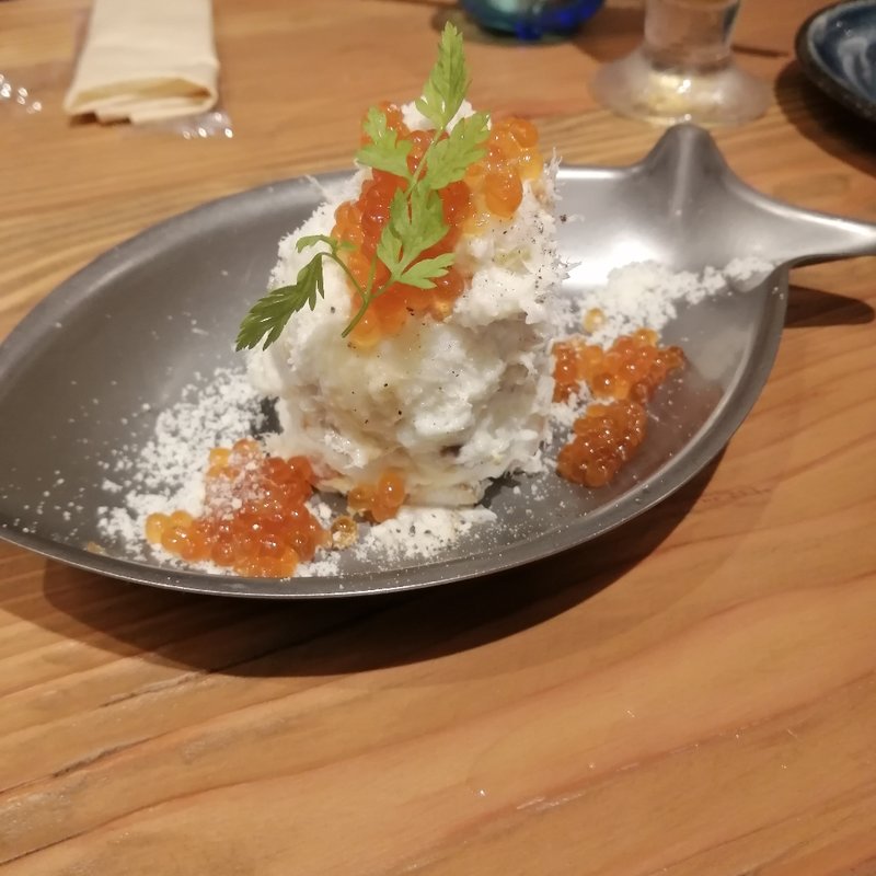 自家製燻製サバのポテサラ(FISH MARKET 恵比寿)