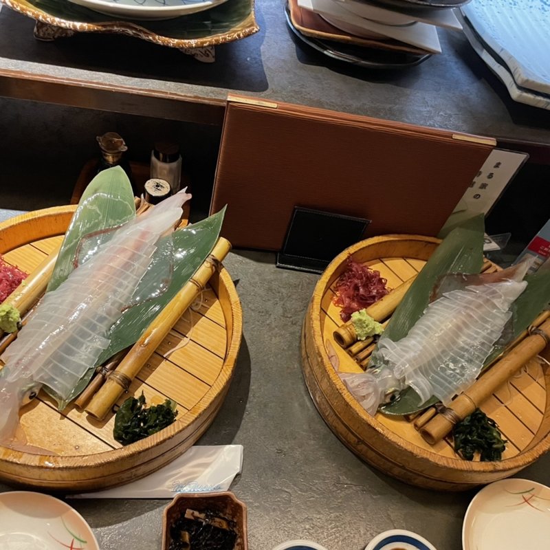 いかの姿造り　中(居酒屋 まる家 西中洲 （まるや）)