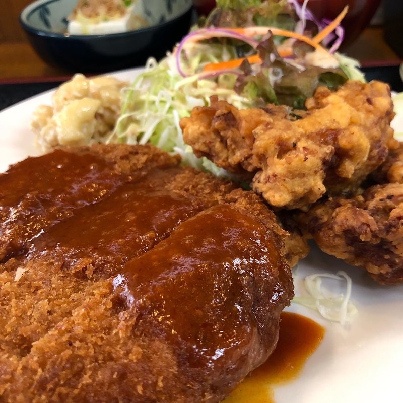 ミンチカツ定食(かたなや)