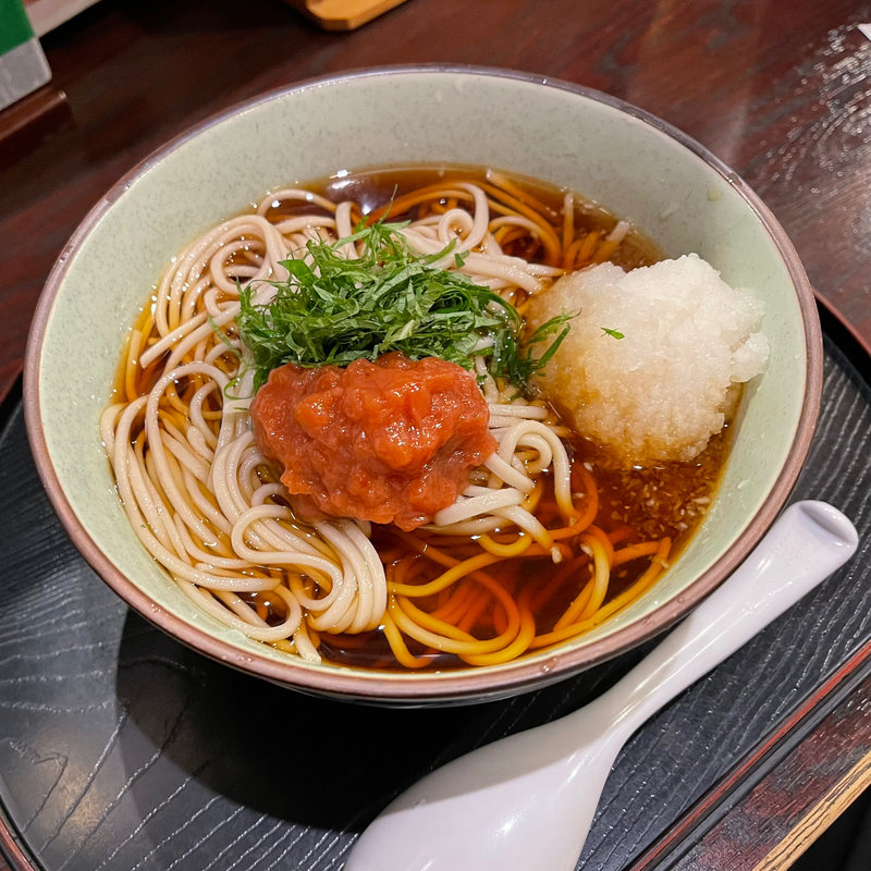 梅おろし蕎麦（冷）(鴨しゃぶ粋玄)