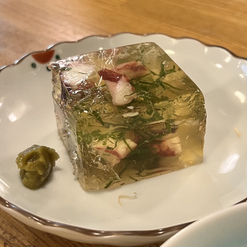 タコと夏野菜の煮こごり(大衆酒場BEETLE 本店)