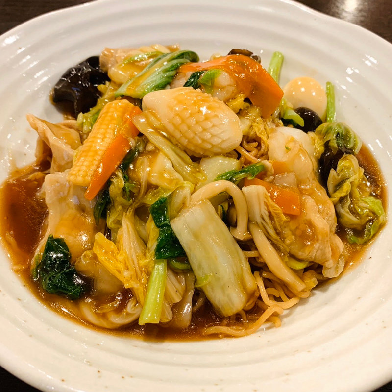 五目あんかけ焼きそば(黒龍)