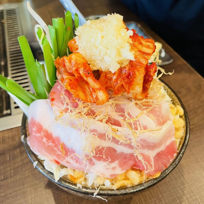 豚キムチもんじゃ(海鮮もんじゃ えもん)