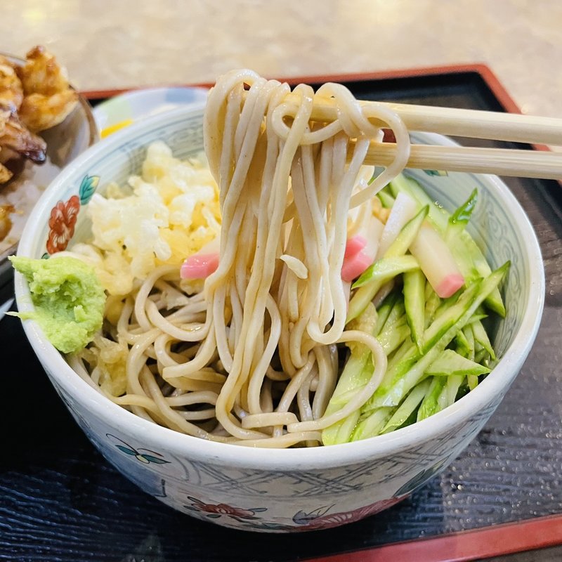 冷したぬきそば(そば処いち川)