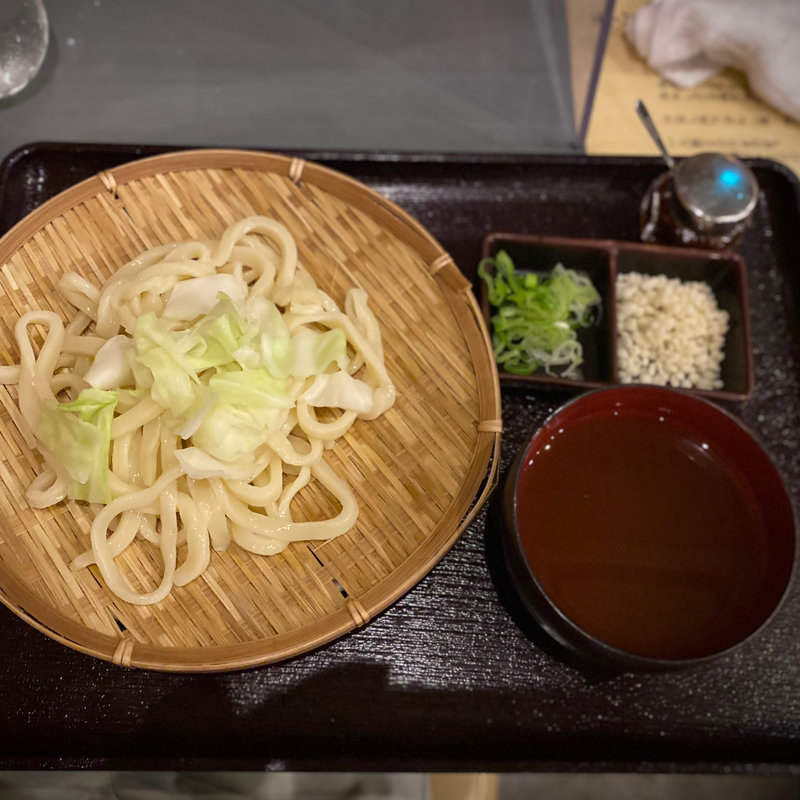 冷やしざるうどん(炭火屋 どっこい)